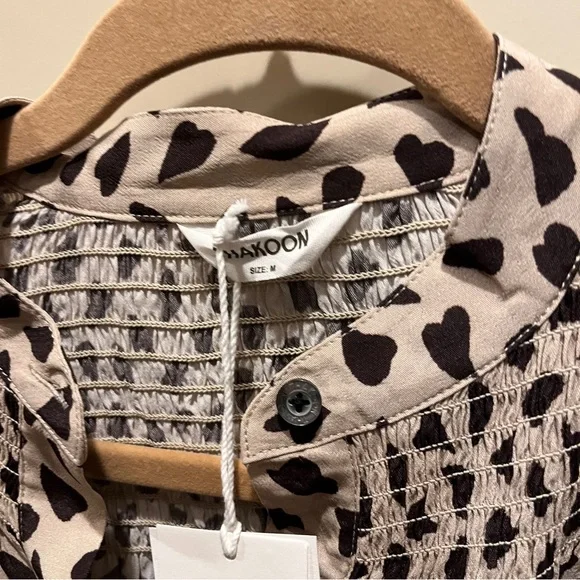 NWT Thakoon Smocked Blouse - M - Picture 2 of 5